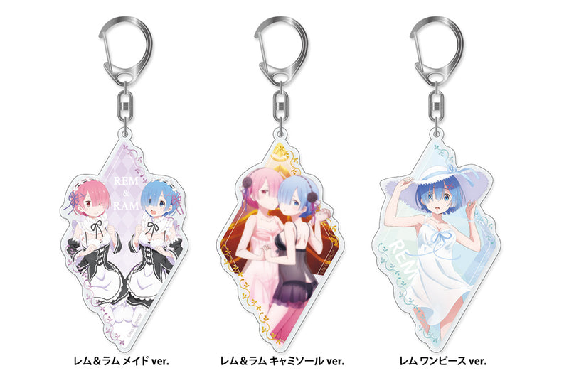 Re:ZERO -Starting Life in Another World- HOBBY STOCK Big Acrylic Keychain 3 Pieces Set