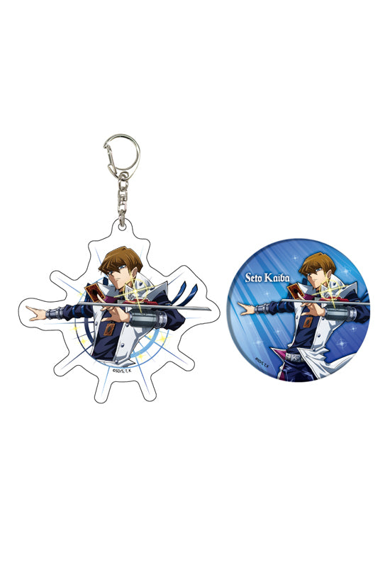 Yu-Gi-Oh! Duel Monsters A3 Acrylic Key Chain & Can Badge Set 02 Kaiba Seto (Original Illustration)