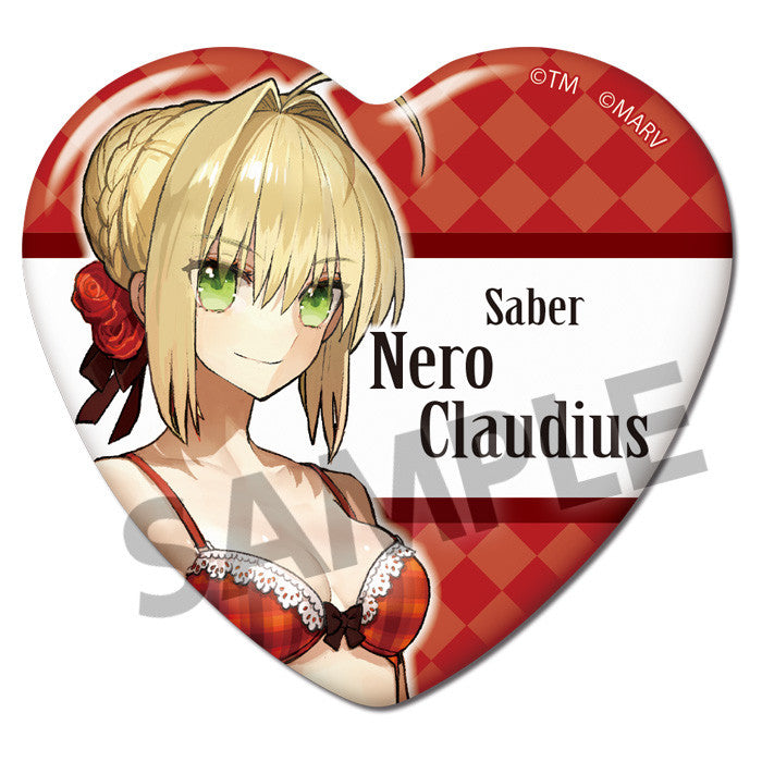 Fate/EXTELLA HOBBY STOCK Fate/EXTELLA Heart Can Badge Collection (1 Random Badge)