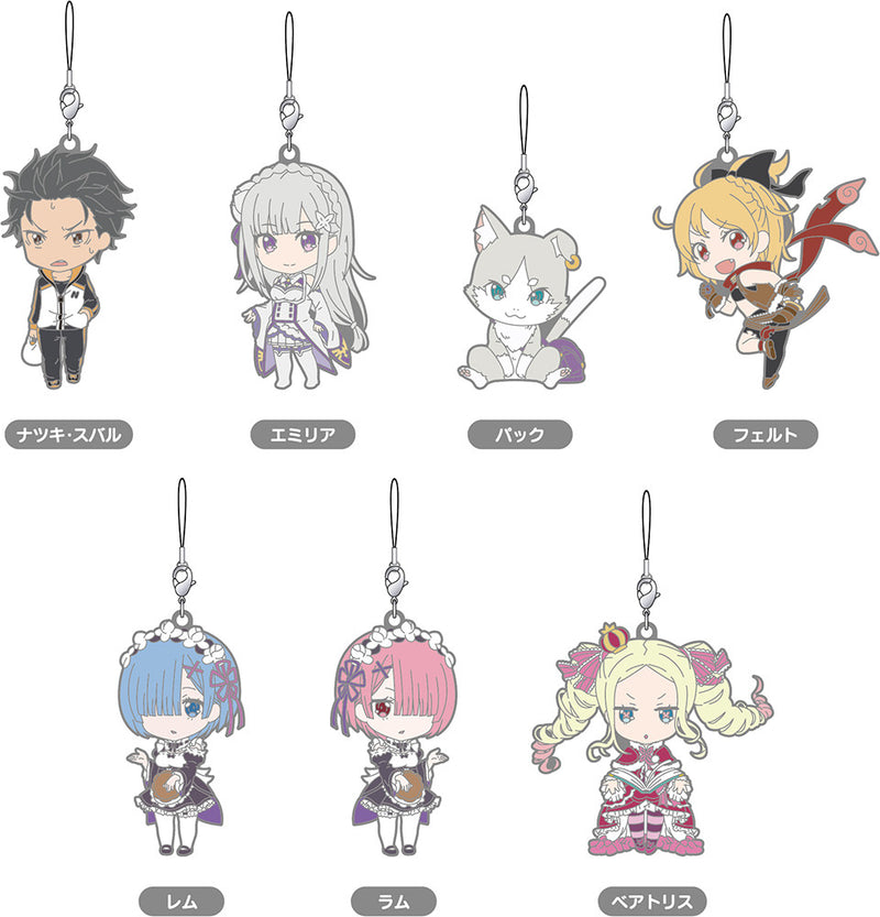 Re:ZERO -Starting Life in Another World- GOOD SMILE COMPANY Nendoroid Plus: Re:ZERO -Starting Life in Another World- Collectible Rubber Straps (Set of 7 Characters)