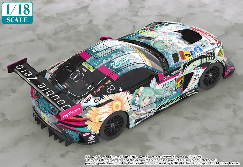 Hatsune Miku GT Project GOODSMILE RACING 1/18th Scale Good Smile Hatsune Miku AMG 2017 SUPER GT Ver.
