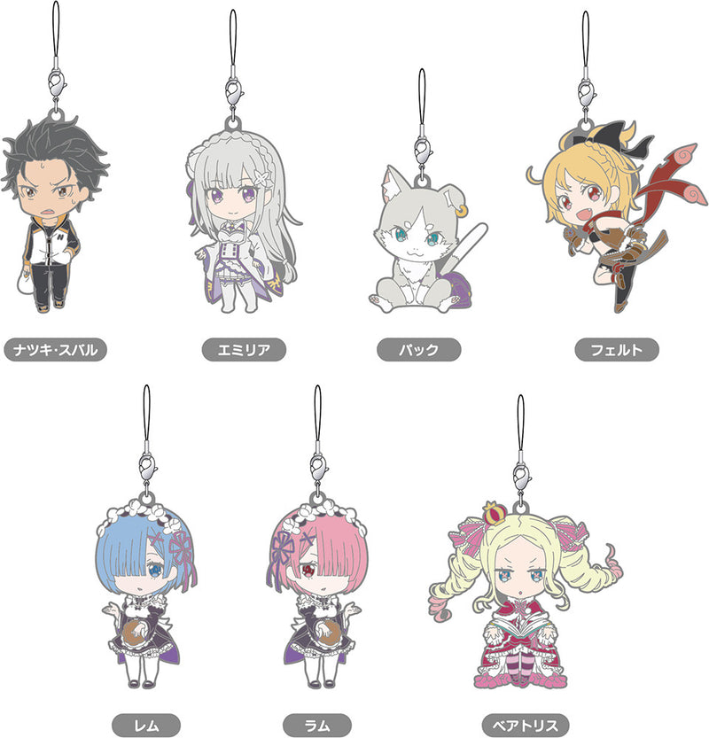 Re:ZERO -Starting Life in Another World- GOOD SMILE COMPANY Nendoroid Plus: Re:ZERO -Starting Life in Another World- Collectible Rubber Straps (1 Random Blind Box)