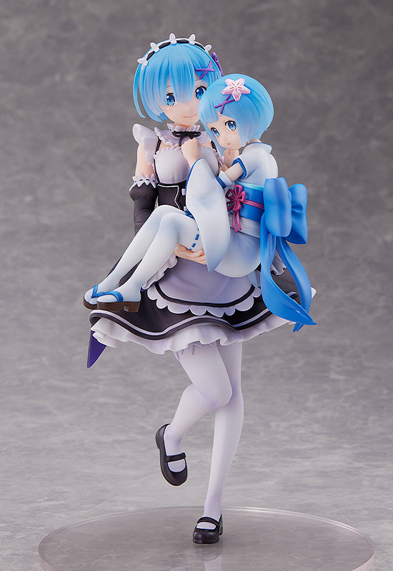 Re:ZERO -Starting Life in Another World- SEGA Figure Rem & Childhood Rem