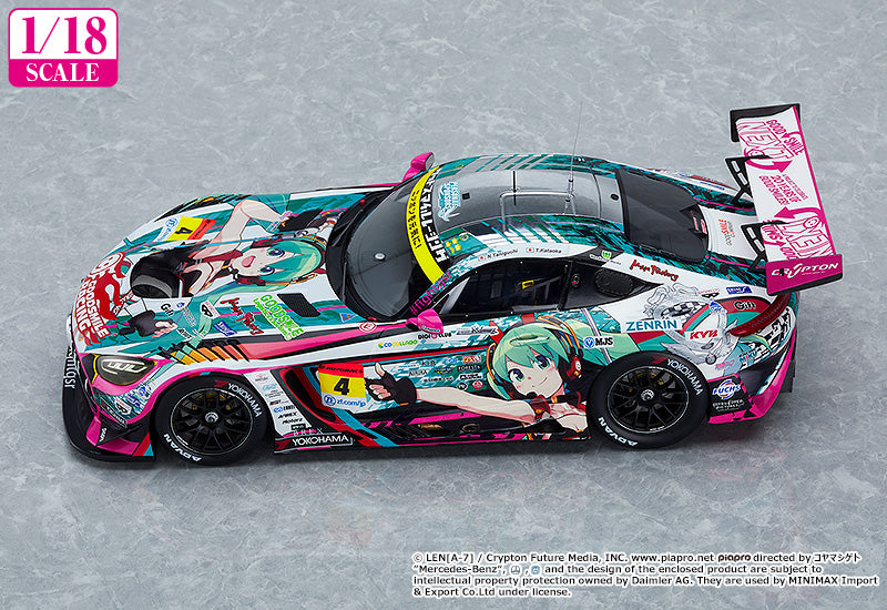 Hatsune Miku GT Project GOODSMILE RACING 1/18th Scale Good Smile Hatsune Miku AMG 2020 SUPER GT Okayama Test Ver.