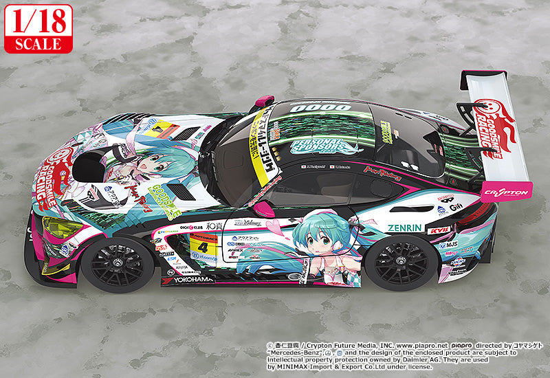 Hatsune Miku GT Project Good Smile Racing 1/18th Scale Good Smile Hatsune Miku AMG: 2019 Ver.
