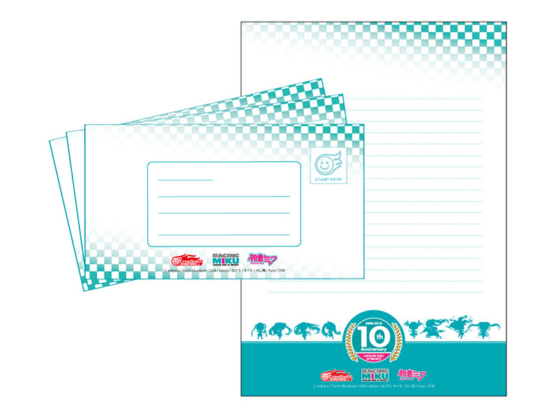 Hatsune Miku GT Project PLM 10th Anniversary Commemorative Stamp Set