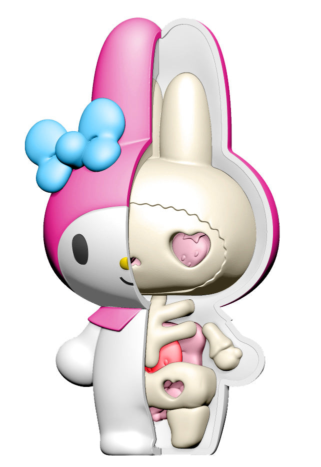 PUZZLE MASCOT KAITAI FANTASY  MEGAHOUSE Hello Kitty & My Melody Assortment Set of 4