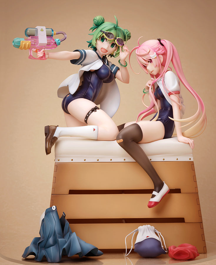 Poyoyon Rock Original Character native Midori & Pink Sukumizu