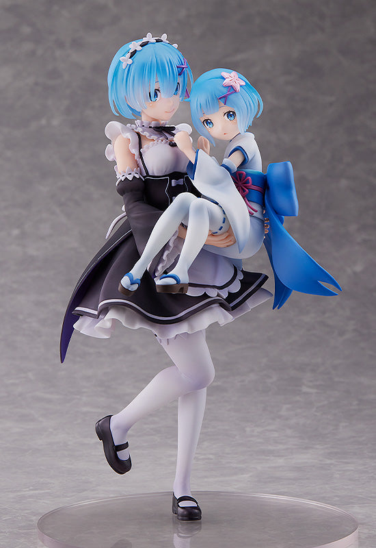 Re:ZERO -Starting Life in Another World- SEGA Figure Rem & Childhood Rem