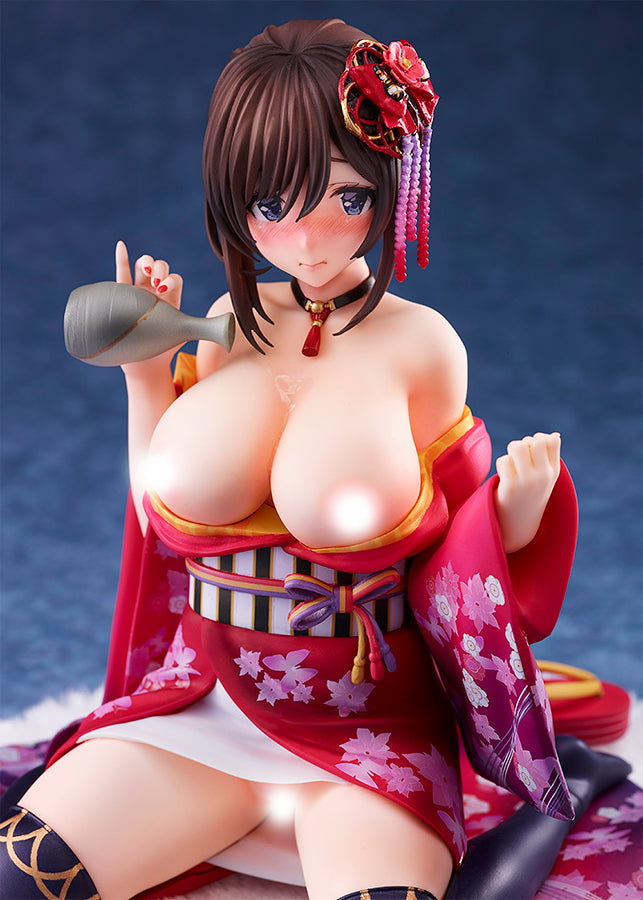 Matarou Original Character Pink・Cat Peeled Back Kimono