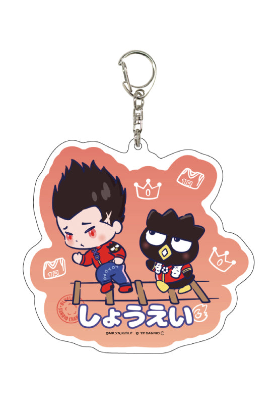 Blue Lock x Sanrio Characters A3 Deka Acrylic Key Chain 05 Barou Shouei x Bad Badtz-Maru (Mini Character Illustration)