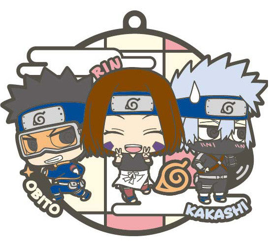 Naruto MEGHOUSE Rubber Mascot Badicore Three-man cell (Set of 6 Characters)