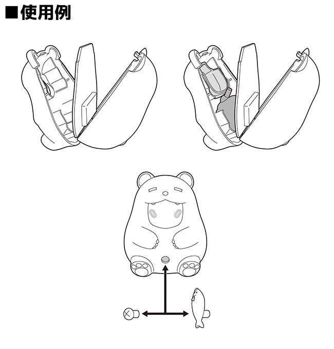 Nendoroid More Nendoroid More: Face Parts Case (Pudgy Bear)