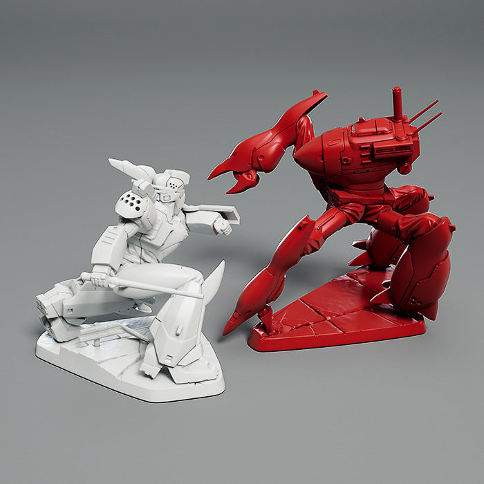 Mobile Police Patlabor PLAMAX MF-71 minimum factory Ingram & Crab-Man High Leg: Labor Color Ver.