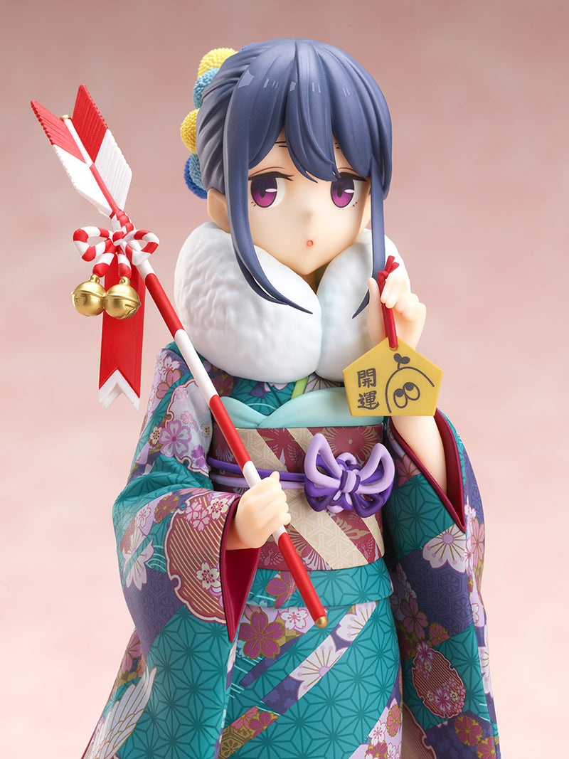Yuru Camp FURYU Corporation Yuru Camp Rin Shima Furisode ver. 1/7 Scale Figure