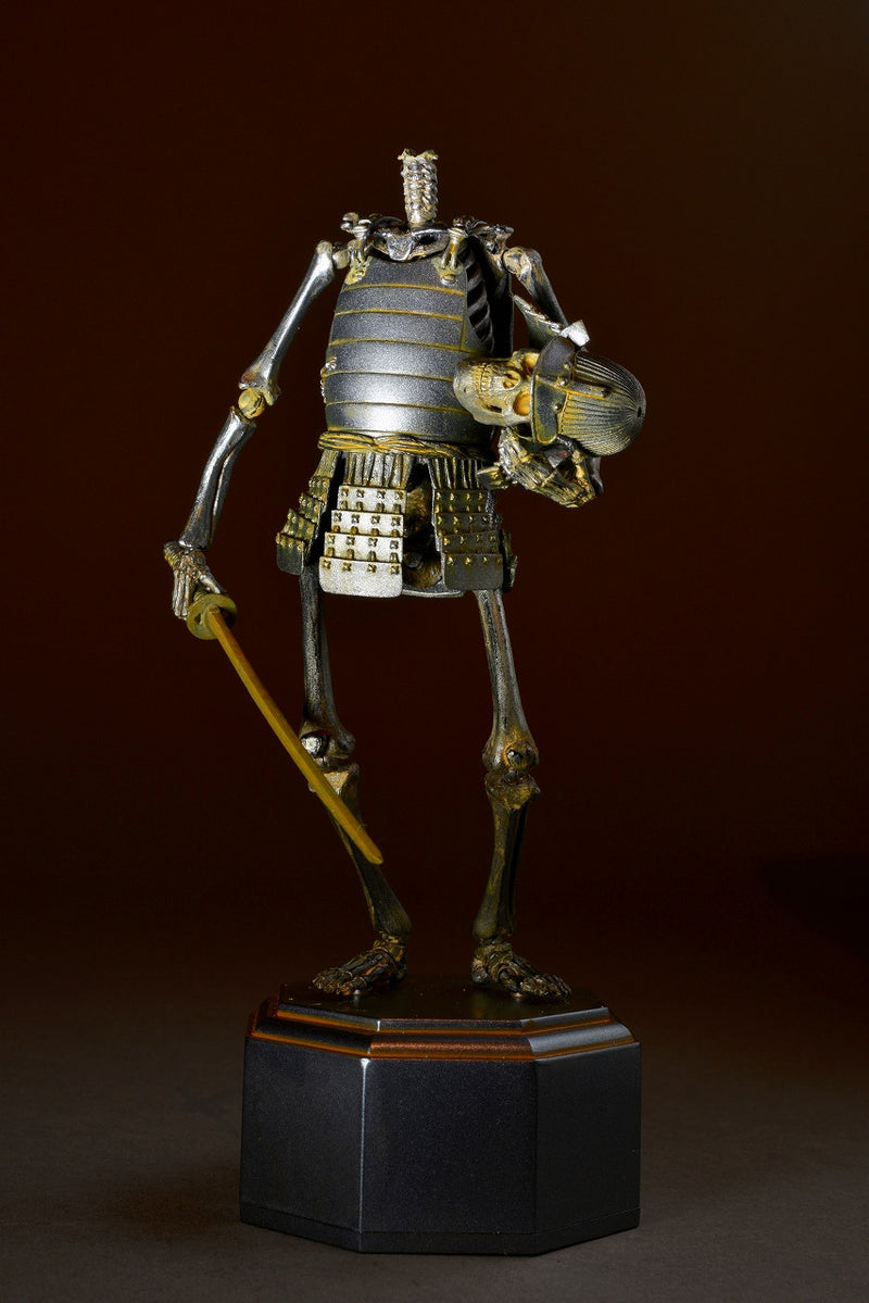 TAKEYASHIKI JIZAI OKIMONO KAIYODO KT-009 Samurai Skeleton / Iron color ver.