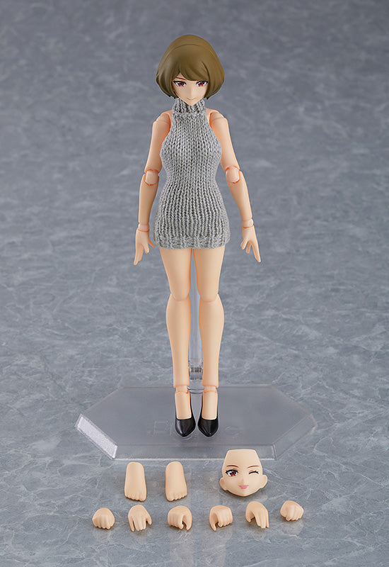 505 figma Styles figma Female Body (Chiaki) with Backless Sweater Outfit