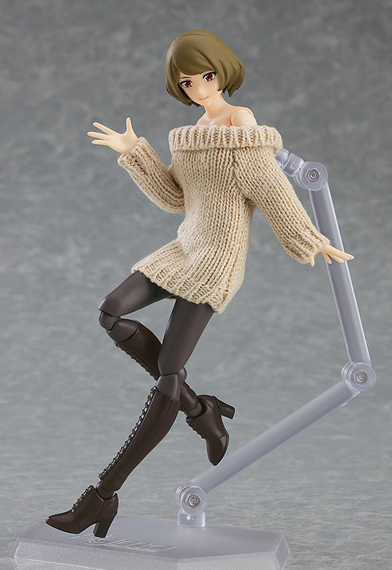 574 figma Styles figma Female Body (Chiaki) with Off-the-Shoulder Sweater Dress