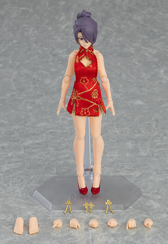 569 figma Styles figma Female Body (Mika) with Mini Skirt Chinese Dress Outfit