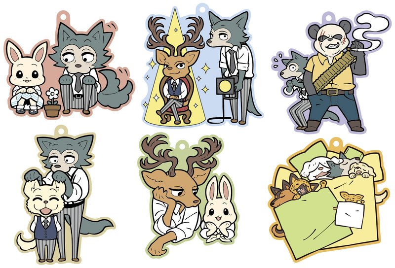 BEASTARS MEGAHOUSE RUBBER MASCOT BUDDYCOLLE (Set of 6 Characters)