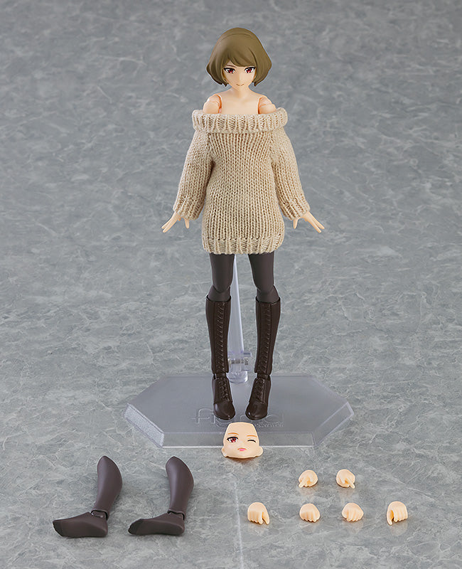 574 figma Styles figma Female Body (Chiaki) with Off-the-Shoulder Sweater Dress