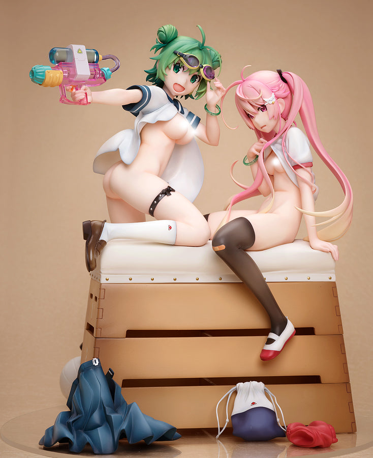 Poyoyon Rock Original Character native Midori & Pink Sukumizu