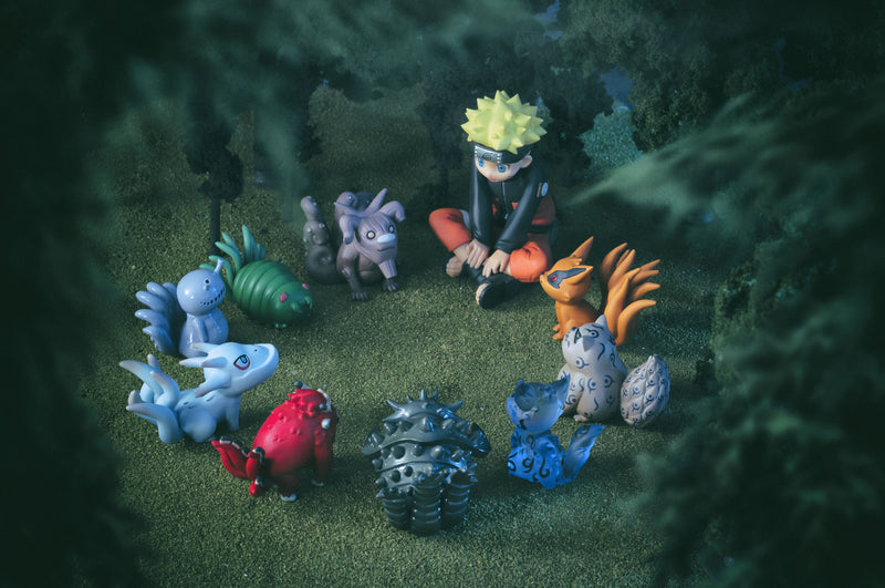 GAIDEN  UZUMAKI NARUTO MEGAHOUSE GEM NARUTO & BIJU SET (Repeat)
