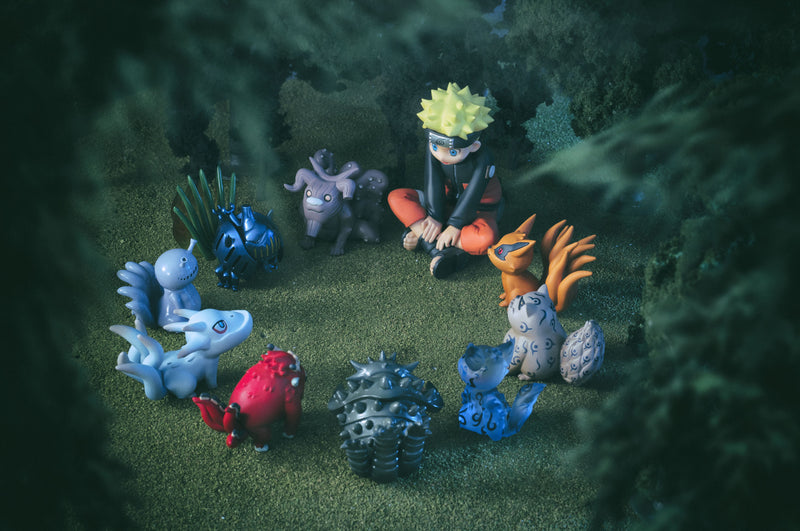 GAIDEN  UZUMAKI NARUTO MEGAHOUSE GEM NARUTO & BIJU SET (Repeat)