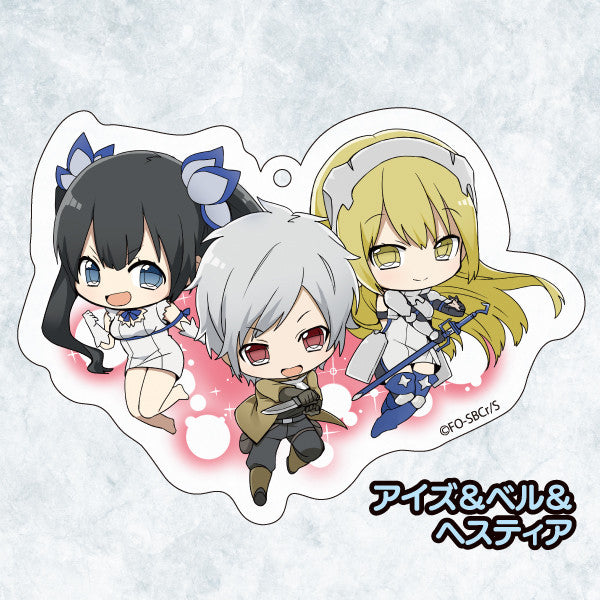 SWORD ORATORIAIs It Wrong to Try to Pick Up Girls in a Dungeon? On the Side Genco Sparkling Acrylic Collection (Set of 9 Characters)