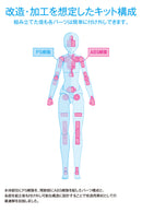 Movable Body WAVE Female Type [Ver. A] Plastic Model SR-022 1/12 Scale