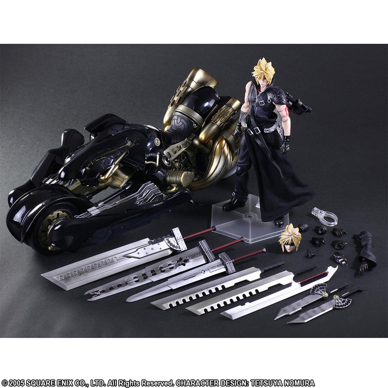 Final Fantasy VII Advent Children Square Enix Play Arts Kai Cloud Strife & Fenrir