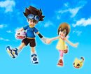 DIGIMON MEGAHOUSE G.E.M. SERIES TAICHI & HIKARI & KOROMON & NYAROMON