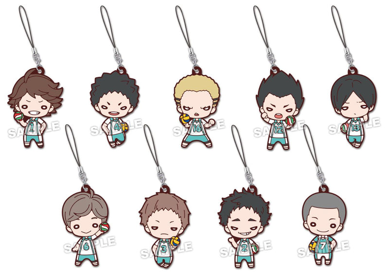 Nitotan Haikyu!! Takaratomy Arts Aoba Johsai High School (Uniform) Rubber Mascot (1 Random Blind)