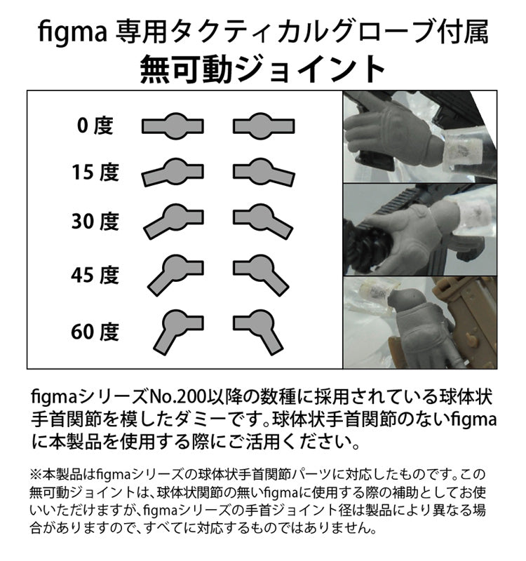 LittleArmor TOMYTEC  LittleArmory-OP5: figma Tactical Gloves (Mas Grey)