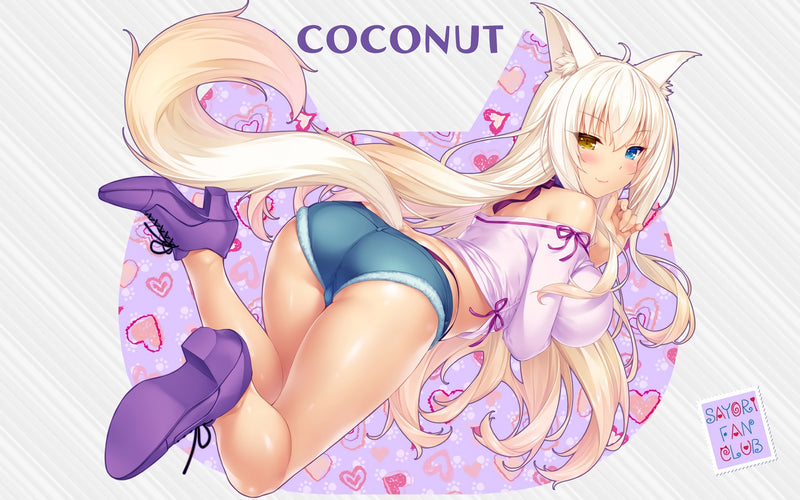 NEKOPARA Hakoiri musume inc. COCONUT from "NEKOPARA" illustration by SAYORI with Stretched denim