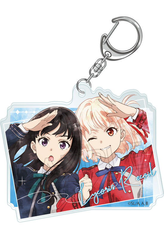 Lycoris Recoil Twinkle Wet Color Series Acrylic Key Chain Vol.2 Chisato & Takina A