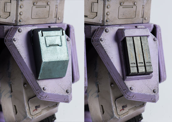 Armored Trooper Votoms 3A Scopedog <Melquiya color> & Parachute Sack