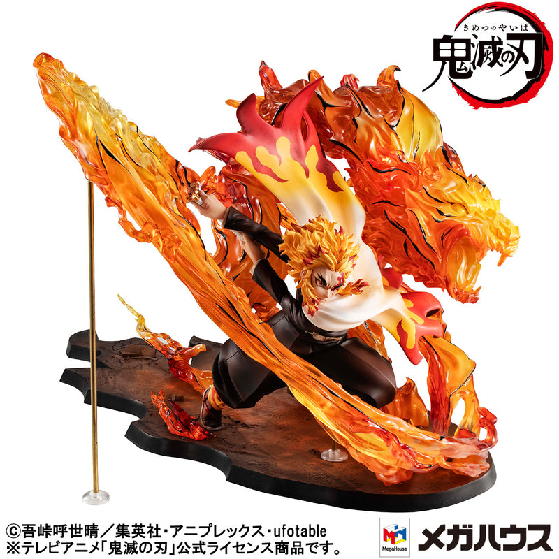 Demon slayer：Kimetsu no Yaiba  MEGAHOUSE Precious G.E.M.Series Kyojuro Rengoku  Flame Breathing Fifth Form：Flame Tiger