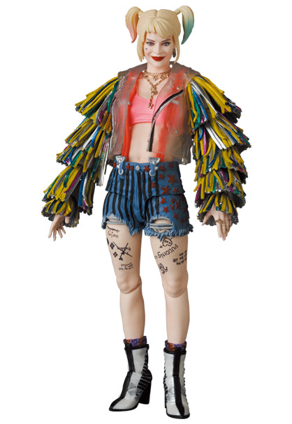 BIRDS OF PREY MEDICOM TOYS MAFEX HARLEY QUINN (Caution Tape Jacket Ver.)