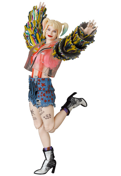 BIRDS OF PREY MEDICOM TOYS MAFEX HARLEY QUINN (Caution Tape Jacket Ver.)