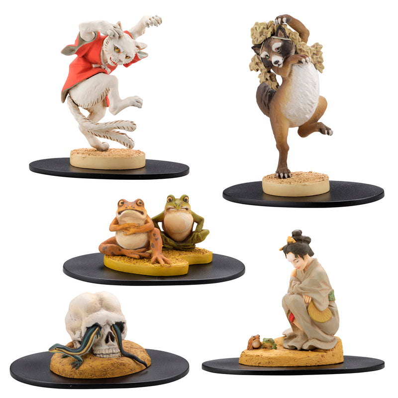 miniQ KAIYODO miniQ Kawanabe Kyosai Gaki Bonkei (Set of 6 Characters)