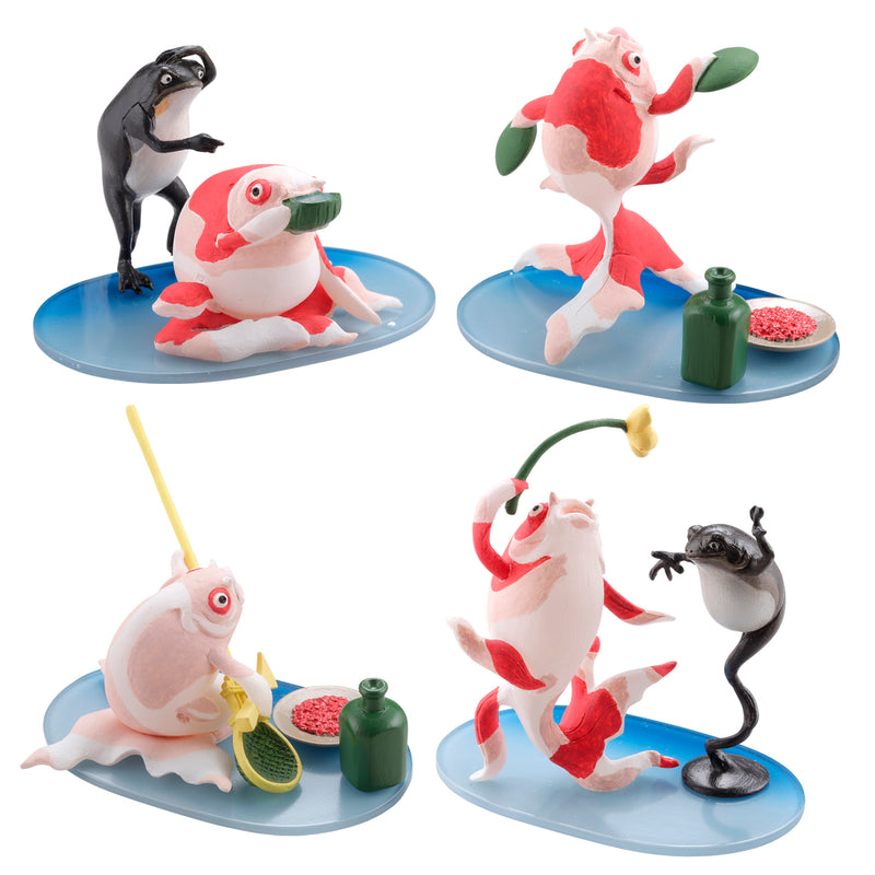 miniQ KAIYODO Kuniyoshi Utagawa's Goldfish  Sake no Zashiki (Set of 6 Characters)