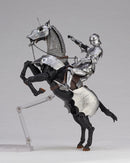 KT Project KT-027 KAIYODO Takeya Style Jizai Okimono 15th Century Gothic Equestrian Armor Silver