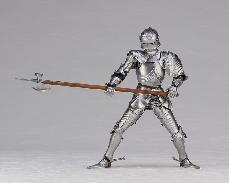 KT Project KT-027 KAIYODO Takeya Style Jizai Okimono 15th Century Gothic Equestrian Armor Silver