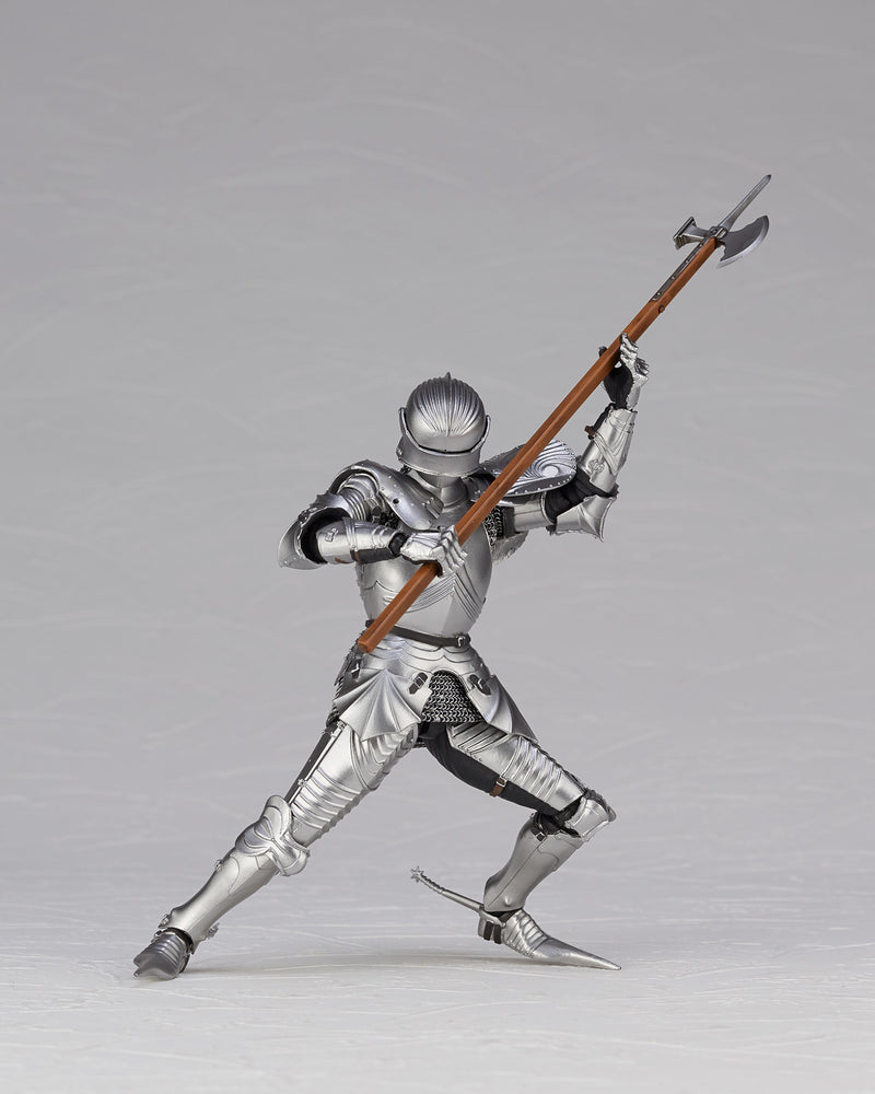 KT Project KT-027 KAIYODO Takeya Style Jizai Okimono 15th Century Gothic Equestrian Armor Silver