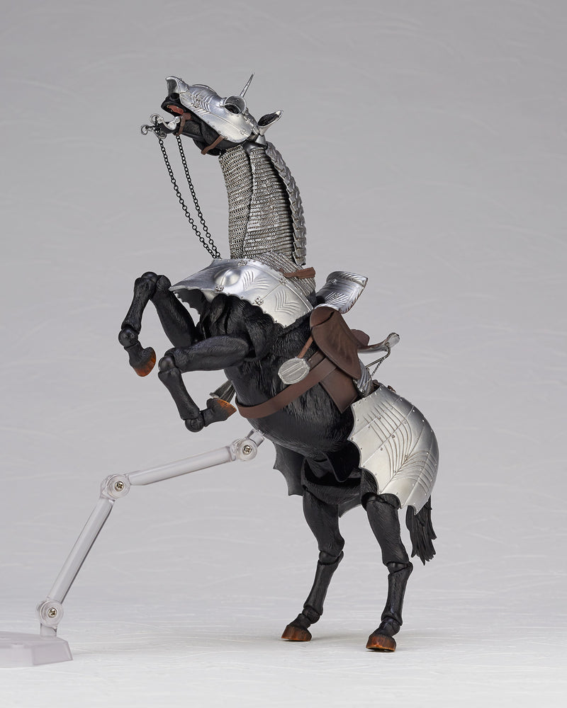 KT Project KT-027 KAIYODO Takeya Style Jizai Okimono 15th Century Gothic Equestrian Armor Silver