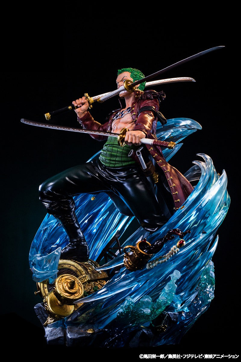 ONE PIECE UNIQUE ART STUDIO Log Collection Big Statue Series: Roronoa Zoro