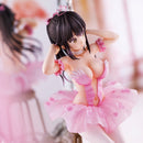 Anmi Illustration UNION CREATIVE Flamingo Ballet Group Ponytail Girl