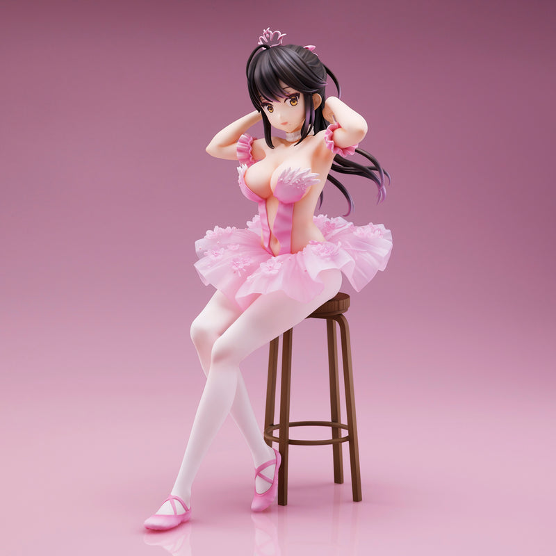 Anmi Illustration UNION CREATIVE Flamingo Ballet Group Ponytail Girl