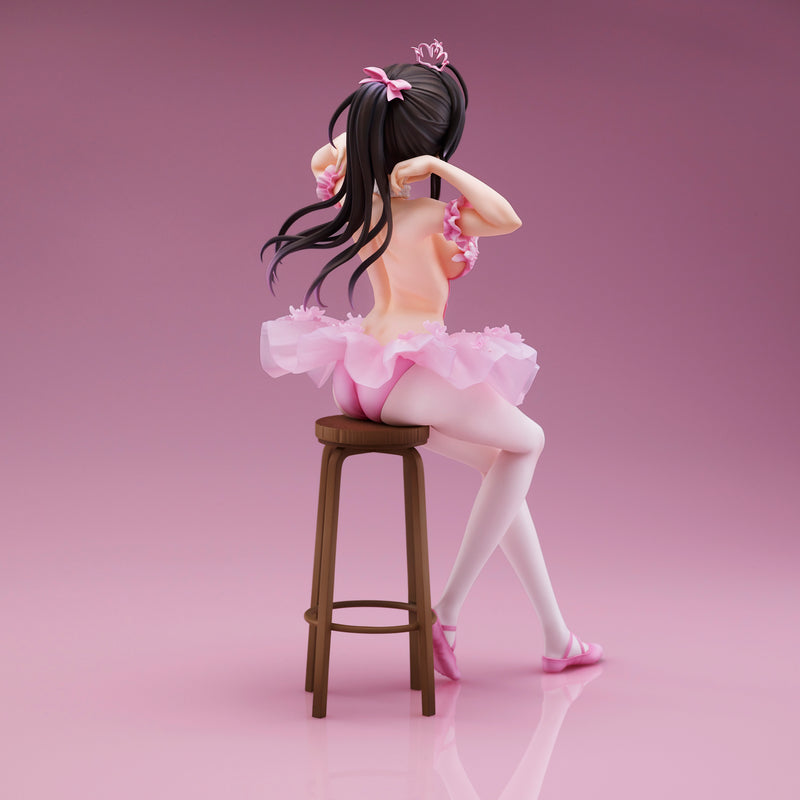Anmi Illustration UNION CREATIVE Flamingo Ballet Group Ponytail Girl